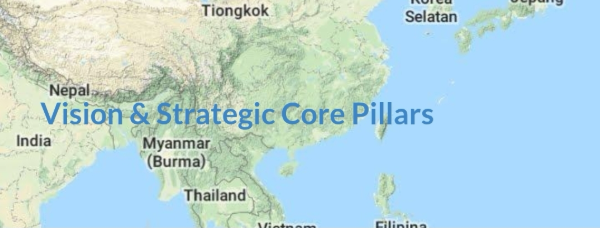 Map of Asia representing SBS's regional vision and reach
